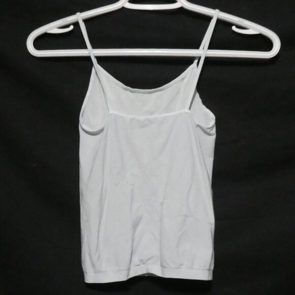 Light Blue Stitched Floral Spaghetti Strap Cami - Camisole | xs - extra small - Picture 2 of 14